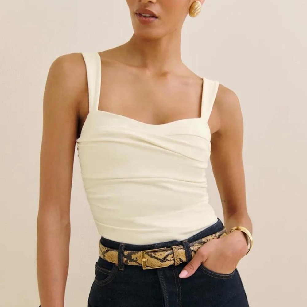 Elegant Cream Women's Top
